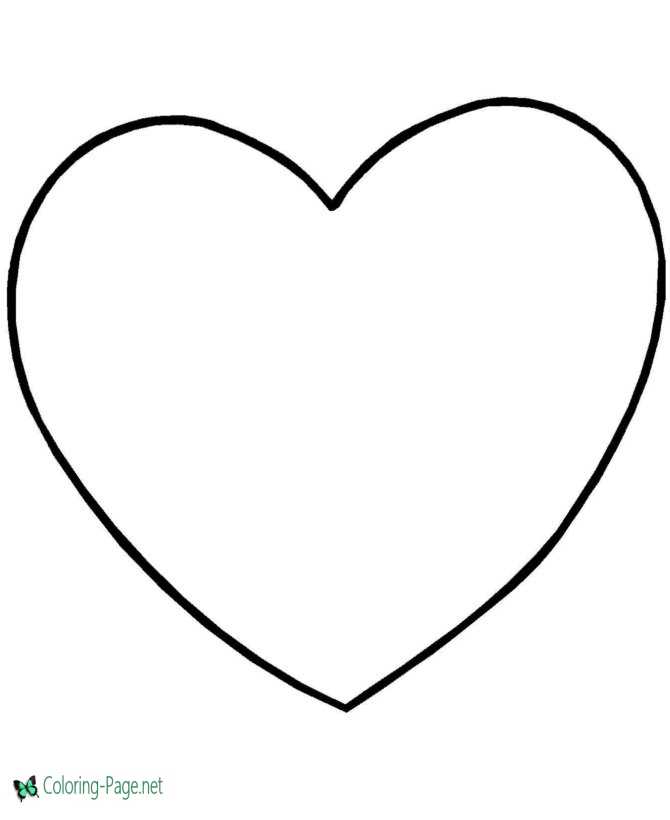 Valentine´s Day Coloring Pages Heart to Color