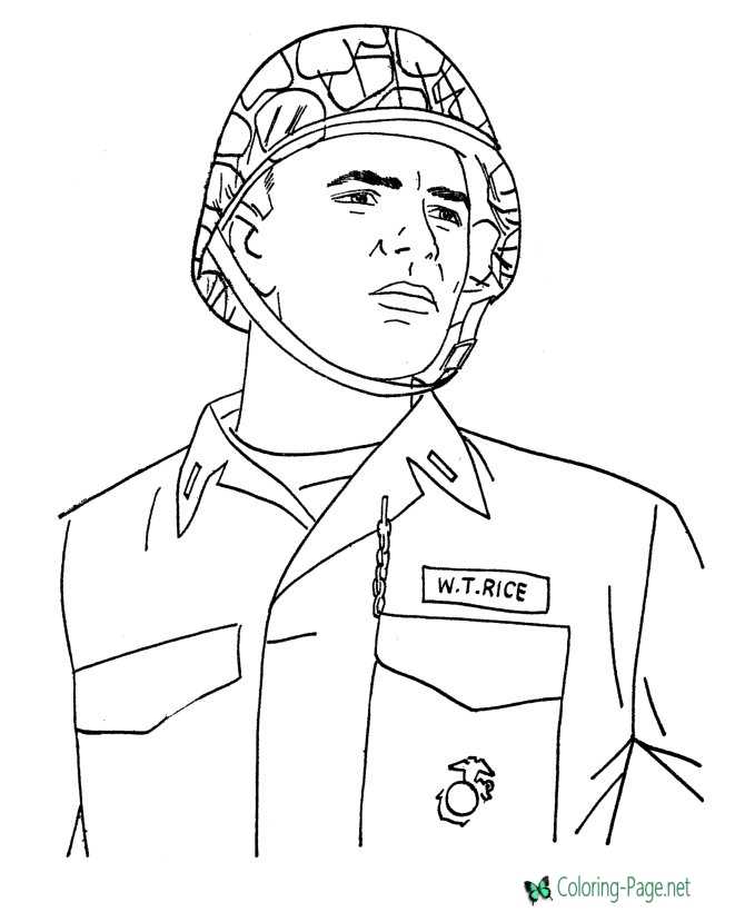 veterans day coloring pages kids free