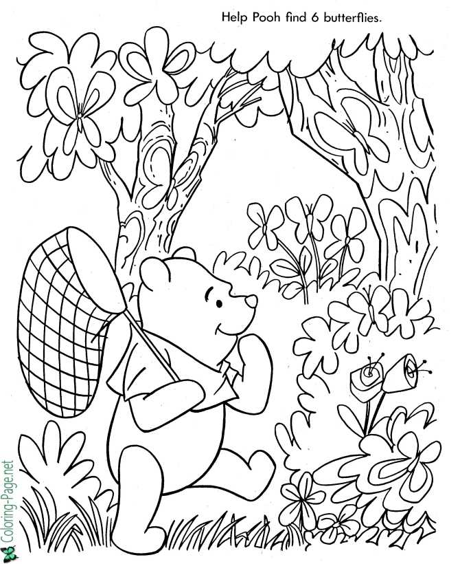 winnie the pooh and friends coloring pages