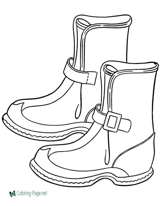 boots coloring pages